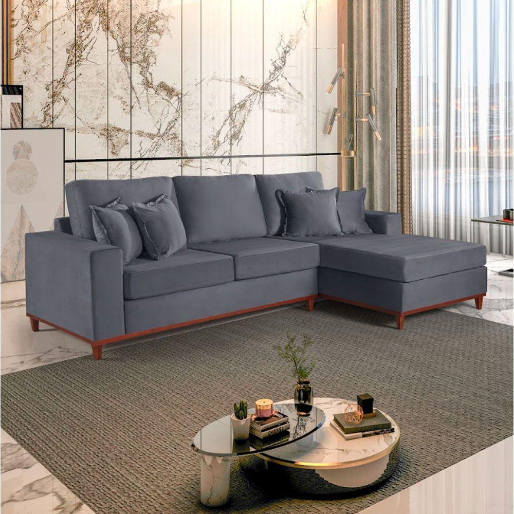 Sofa Martins M-187 Canto - V-211 Grafite - 2