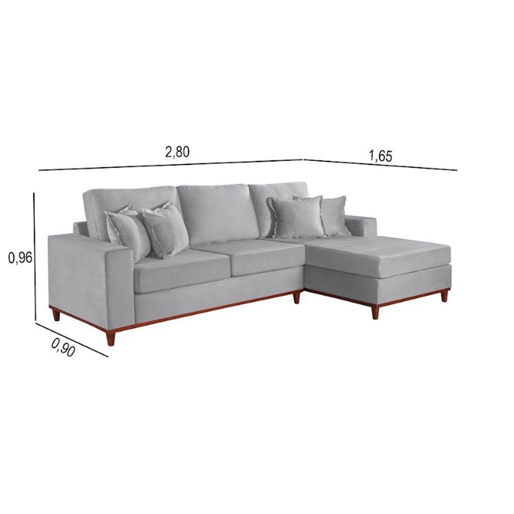 Sofa Martins M-187 Canto - V-211 Cinza - 3