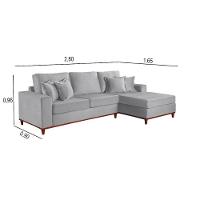 Sofa Martins M-187 Canto - V-211 Cinza - 3