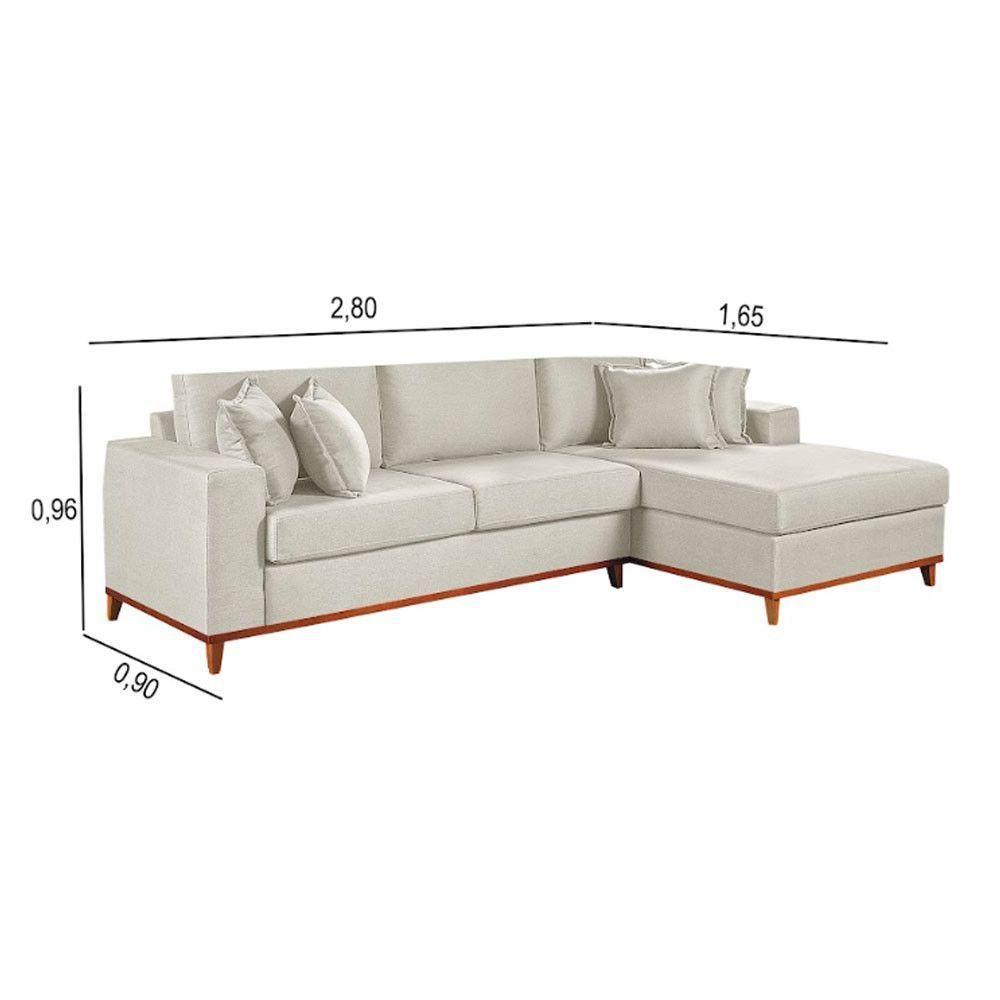 Sofa Martins M-187 Canto - B-330 Linho Creme - 3
