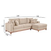 Sofa Martins M-187 Canto - B-330 Linho Bege - 3