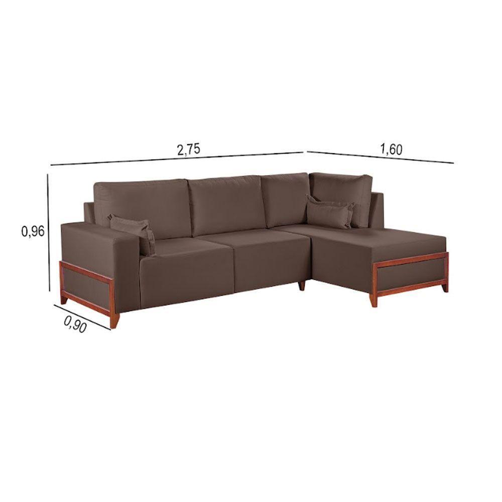 Sofa Martins M-186 Canto - V-211 Marrom - 3