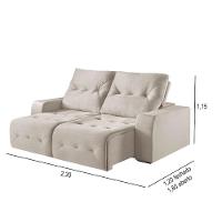 Sofa Martins M-185 02 Md.90 - V-211 Creme - 3