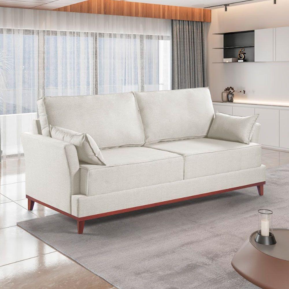 Sofa Living Martins M-189 - B-330 Linho Creme - 2