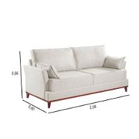 Sofa Living Martins M-189 - B-330 Linho Creme - 3
