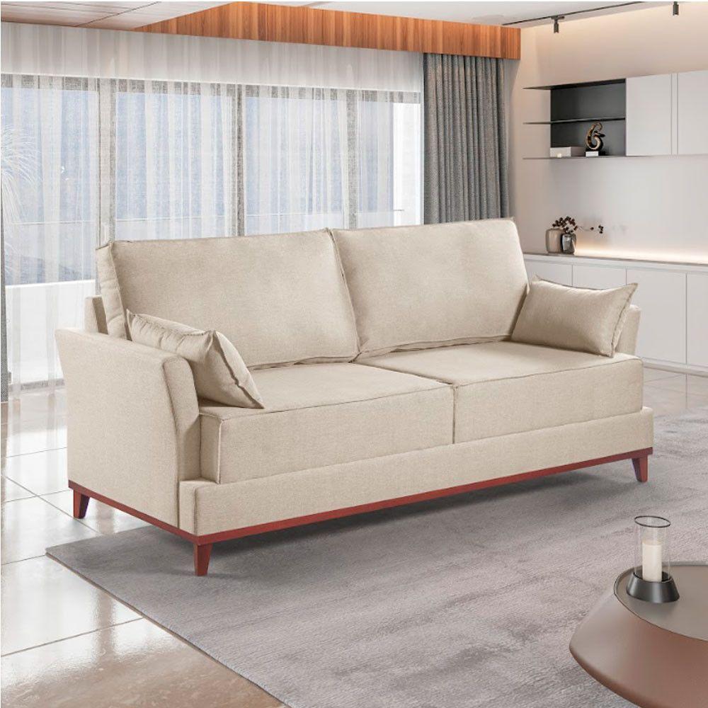 Sofa Living Martins M-189 - B-330 Linho Bege - 2
