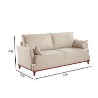 Sofa Living Martins M-189 - B-330 Linho Bege - 3