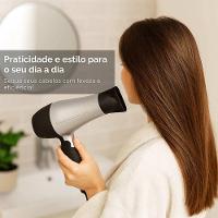 Secador De Cabelo Portátil 1200w Bivolt - Cinza - 3
