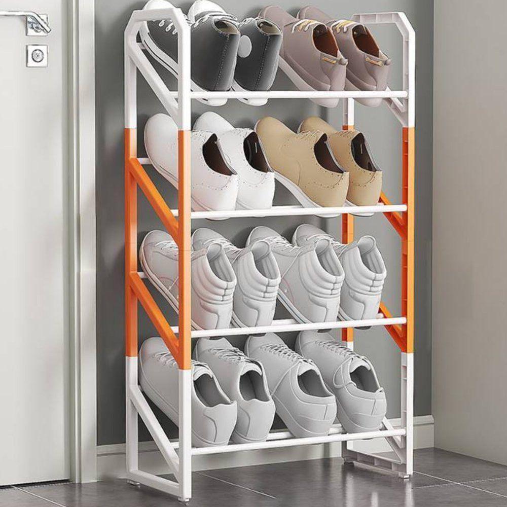 Sapateira Multiuso Organizador Calçados Tênis Desmontável 4 Andares - Branca - 3