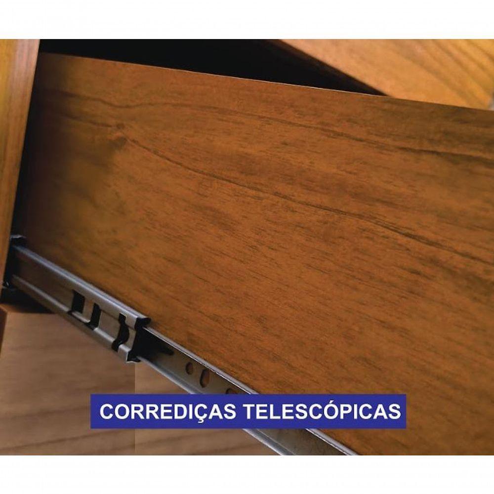 Roupeiro San Marino Ripado 1 Espelho Leifer - Cinamomo-off - 6