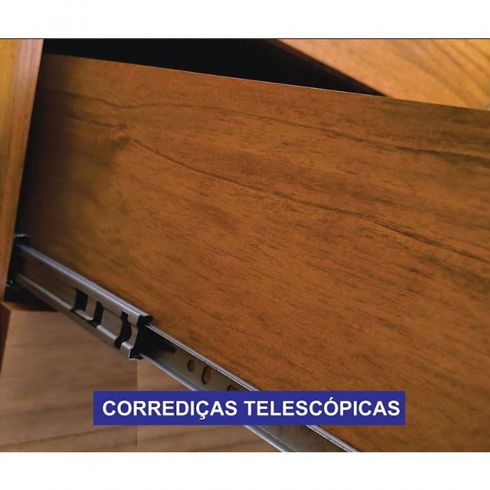 Roupeiro San Marino Ripado 1 Porta Espelho Leifer - Cinamomo - 5