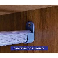 Roupeiro San Marino Ripado 1 Porta Espelho Leifer - Cinamomo - 6