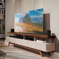 Rack Para Tv Até 70 Pol Com Gavetas E Rodízios 1.8 Vivare Wood Off White - 2