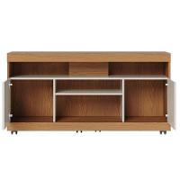 Rack Bancada Yara Freijó Off White Com Mesa De Centro Jeri Off White Freijó - Colibri - 3