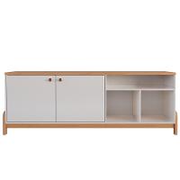 Rack Bancada Para Tv De Até 75 2 Portas Sandy Off White-jequitiba - 1