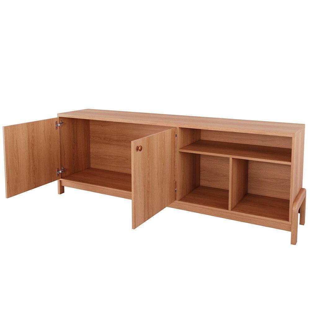 Rack Bancada Para Tv De Até 75 2 Portas Sandy Jequitiba - 2