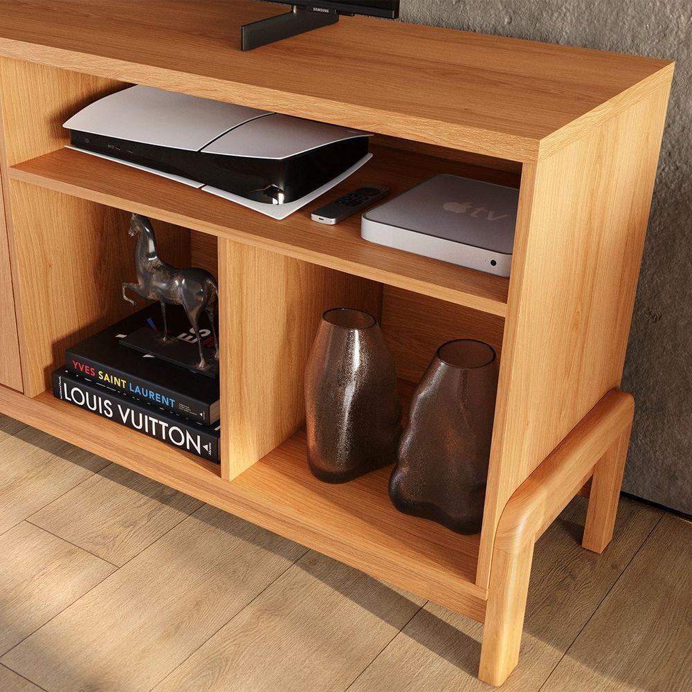 Rack Bancada Para Tv De Até 75 2 Portas Sandy Jequitiba - 4