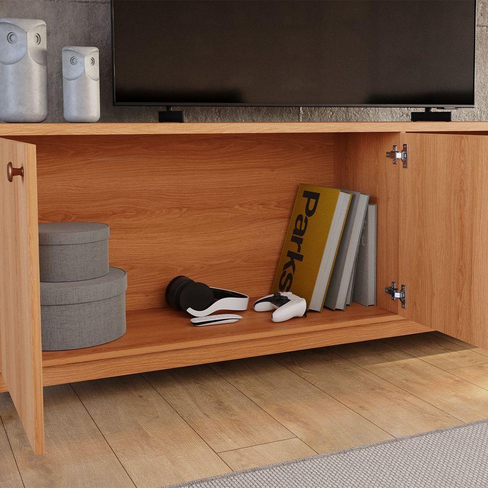 Rack Bancada Para Tv De Até 75 2 Portas Sandy Jequitiba - 5