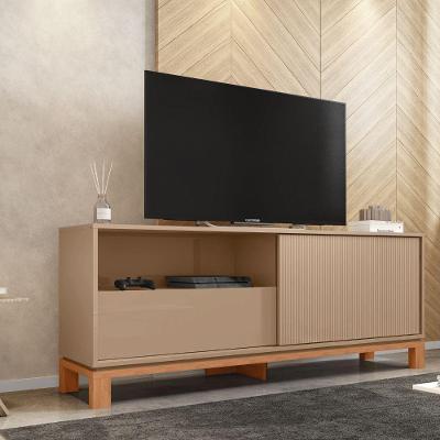 Rack Bancada Para Tv Até 55 Polegadas Mondrian Caemmun Sued/freijo