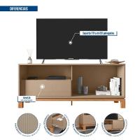 Rack Bancada Para Tv Até 55 Polegadas Mondrian Caemmun Sued/freijo - 10