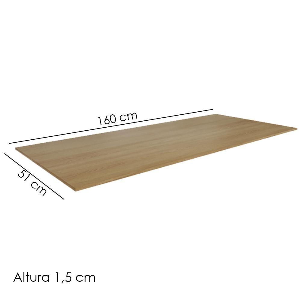 Tampo Para Balcão 160 Cm Amendoa Reajl Moveis - 2