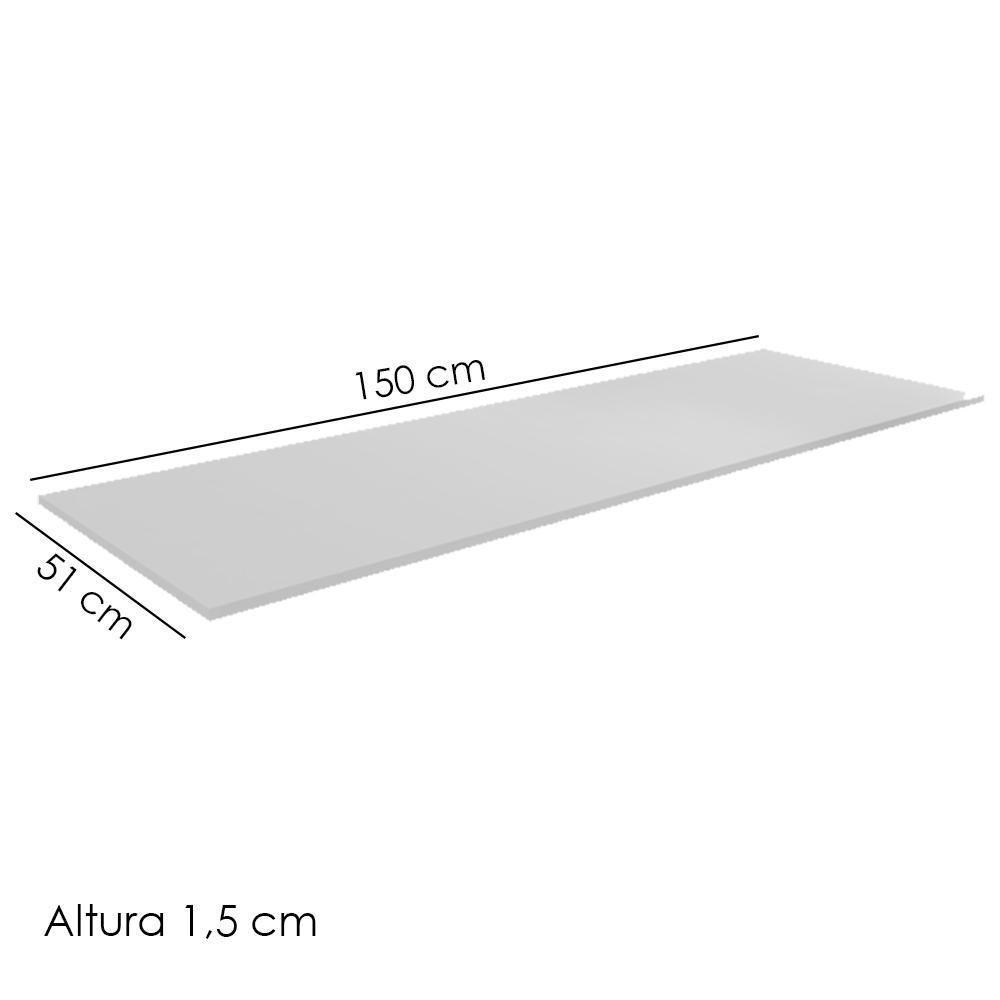 Tampo Para Balcão 150 Cm Branco Reajl Moveis - 2
