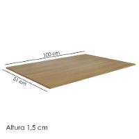 Tampo Para Balcão 100 Cm Andreia Amendoa Reajl Moveis - 2