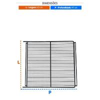 Grade Prateleira Vn25-28 Vb25-28 Vf28 Preta 43 X 47 Tanque Cremalheira - Metalfrio 020202g141 - 3