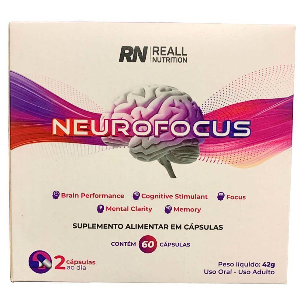 Kit 2 Neurofocus Concentração Foco Reall Nutrition 60 Caps Sabor Original - 2