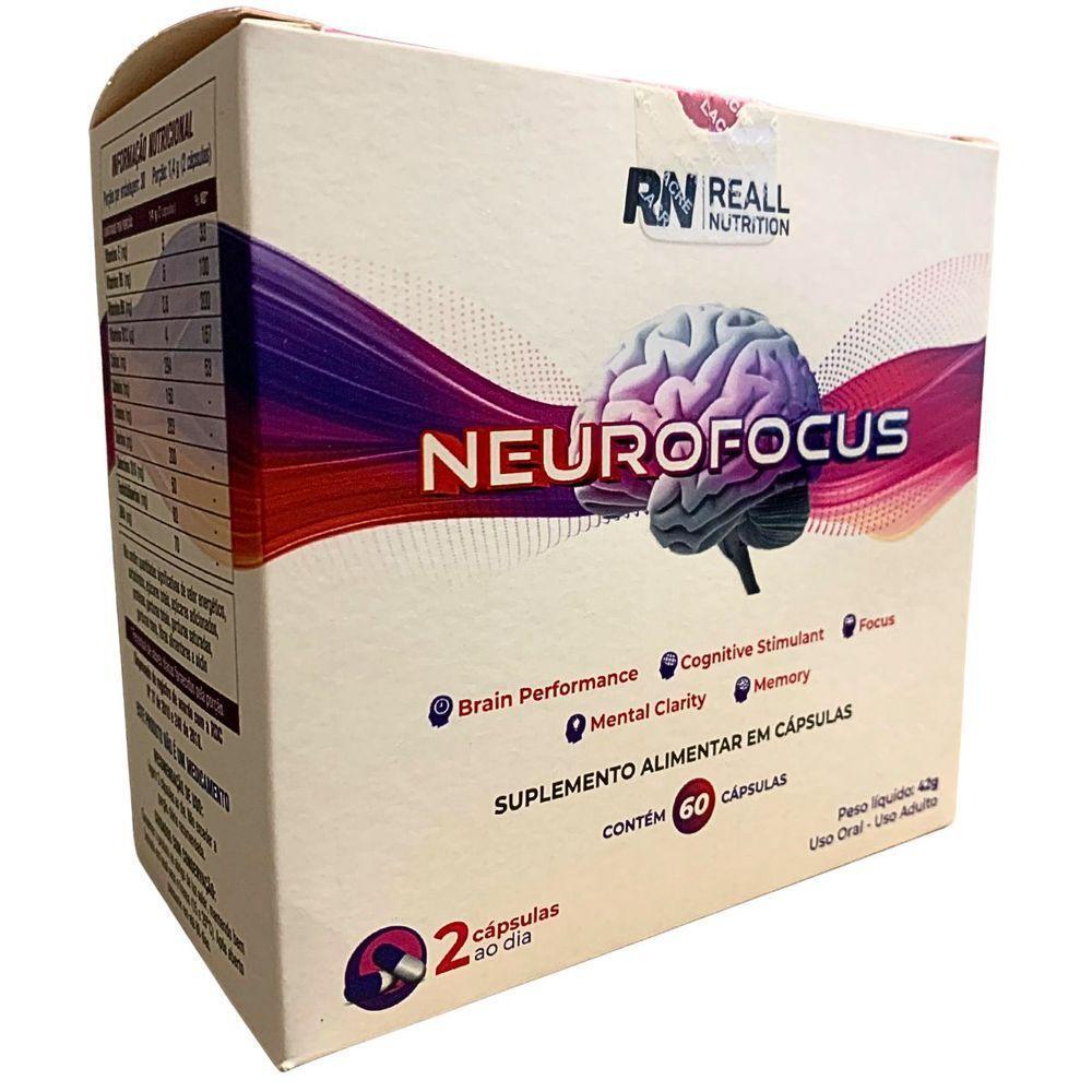 Kit 2 Neurofocus Concentração Foco Reall Nutrition 60 Caps Sabor Original - 3