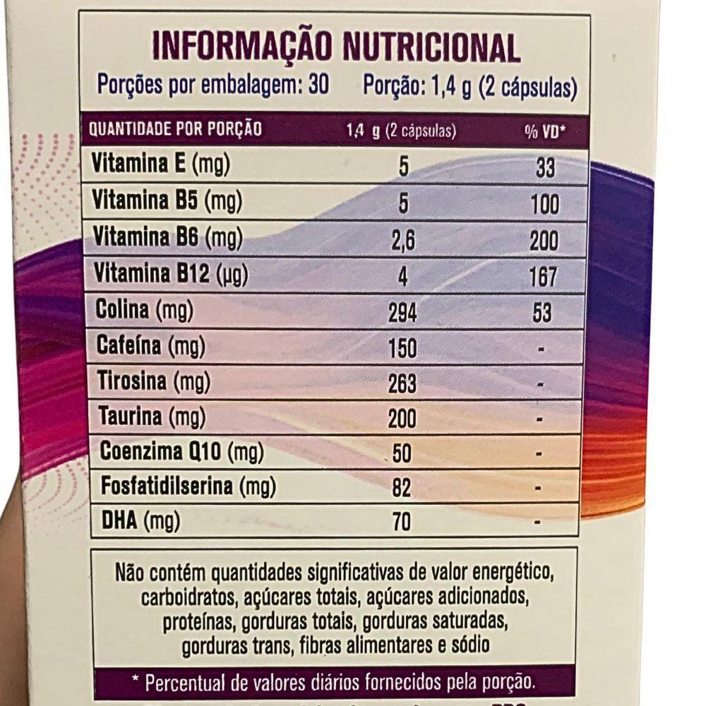 Combo 3 Neurofocus Concentração Foco Reall Nutrition 60 Caps Sabor Original - 4