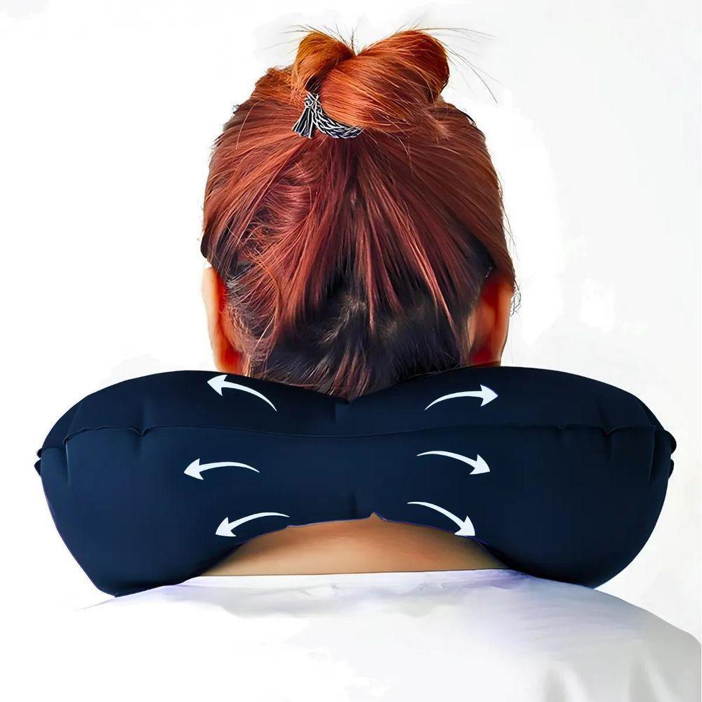 Travesseiro Almofada Pescoço Inflável E Portátil Viagem - 6