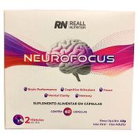 Neurofocus Concentração Memoria Foco Reall Nutrition 60 Caps Sabor Original - 1