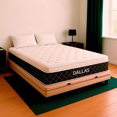 Cama Box Casal Bege E Colchão Dallas Molas Vstore 138x188x20