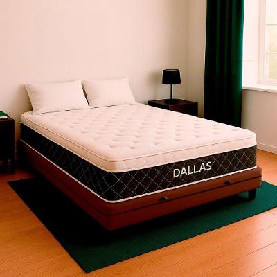 Cama Box Casal Marrom Colchão Dallas Molas Vstore 138x188x20
