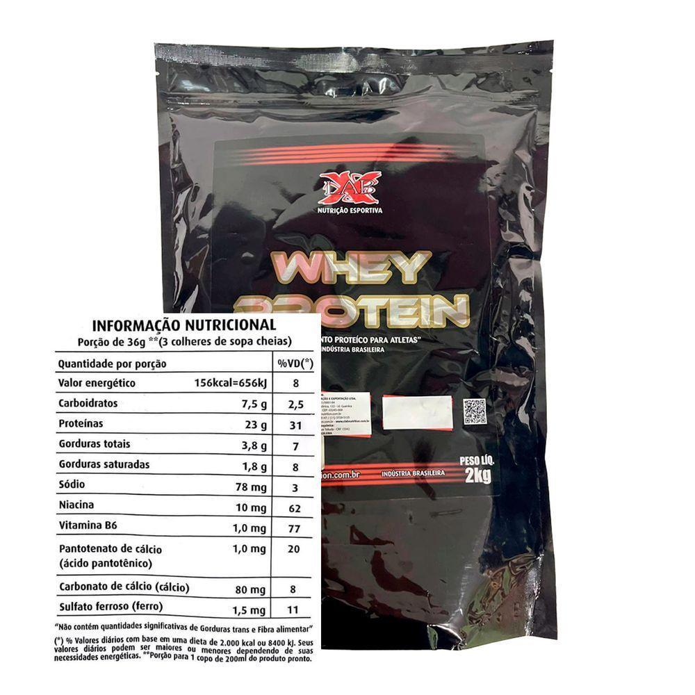 Whey Protein Concentrado 2kg Sabor Chocolate X-lab Nutrition - 2