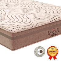 Cama Box Casal Marrom E Colchão Los Angeles Molas Vstore - 3