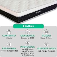 Cama Box Baú Casal E Colchão Dallas Molas V-store Marrom - 2