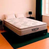 Cama Box Baú King E Colchão Ibiza Molas Ensacadas V-store Preto - 1