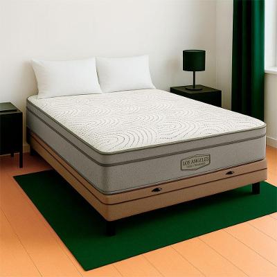 Cama Box Baú Casal Bege E Colchão Los Angeles Molas Vstore