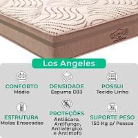 Cama Box Viúvo Preto E Colchão Los Angeles Molas Vstore - 2
