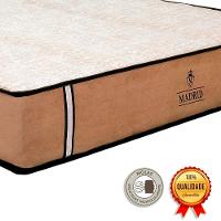 Cama Box Baú E Colchão Madrid Molas V-store 78x188x28 Marrom - 3