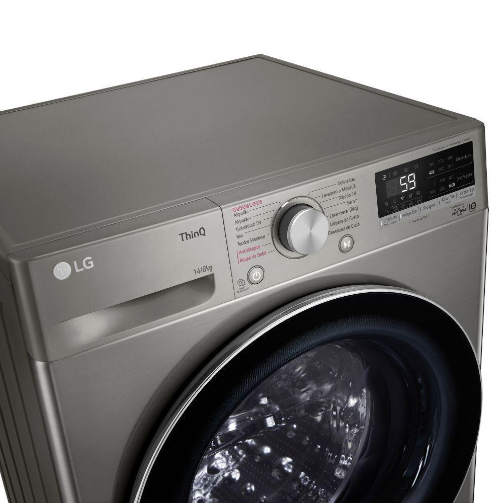 Lava E Seca LG Smart 14Kg VC4 Wi-fi E Inteligência Artificial Inox 220V - 4