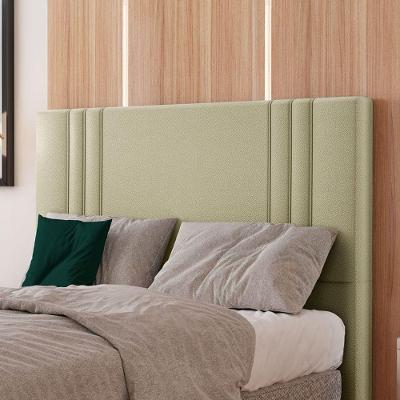 Cabeceira Estofada King 195 Cm Diamante Corino Bege