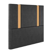 Cabeceira Estofada King 195 Cm Ametista Veludo Preto - 2