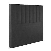 Cabeceira Estofada Casal 140 Cm Esmeralda Veludo Preto - 2