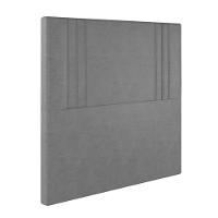 Cabeceira Estofada Casal 140 Cm Diamante Veludo Cinza - 2