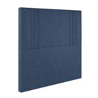 Cabeceira Estofada Casal 140 Cm Diamante Veludo Azul Marinho - 2