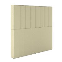 Cabeceira Estofada Casal 140 Cm Esmeralda Corino Bege - 2