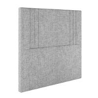 Cabeceira Estofada Casal 140 Cm Diamante Linho Cinza - 2